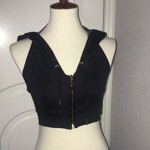zip up hoodie sports top bra adidas